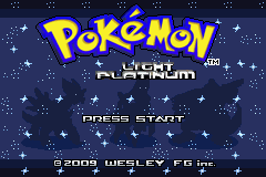 Pokemon Light Platinum Title Screen
